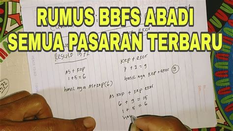 RUMUS BBFS TERBARU UNTUK SEMUA PASARAN .